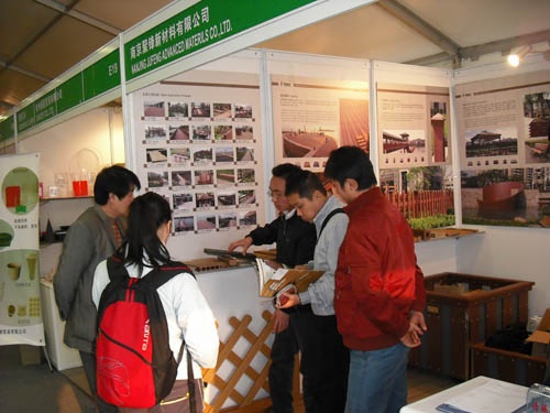 聚锋参加中国国际花卉园艺展览会，聚锋塑木备受客商亲睐